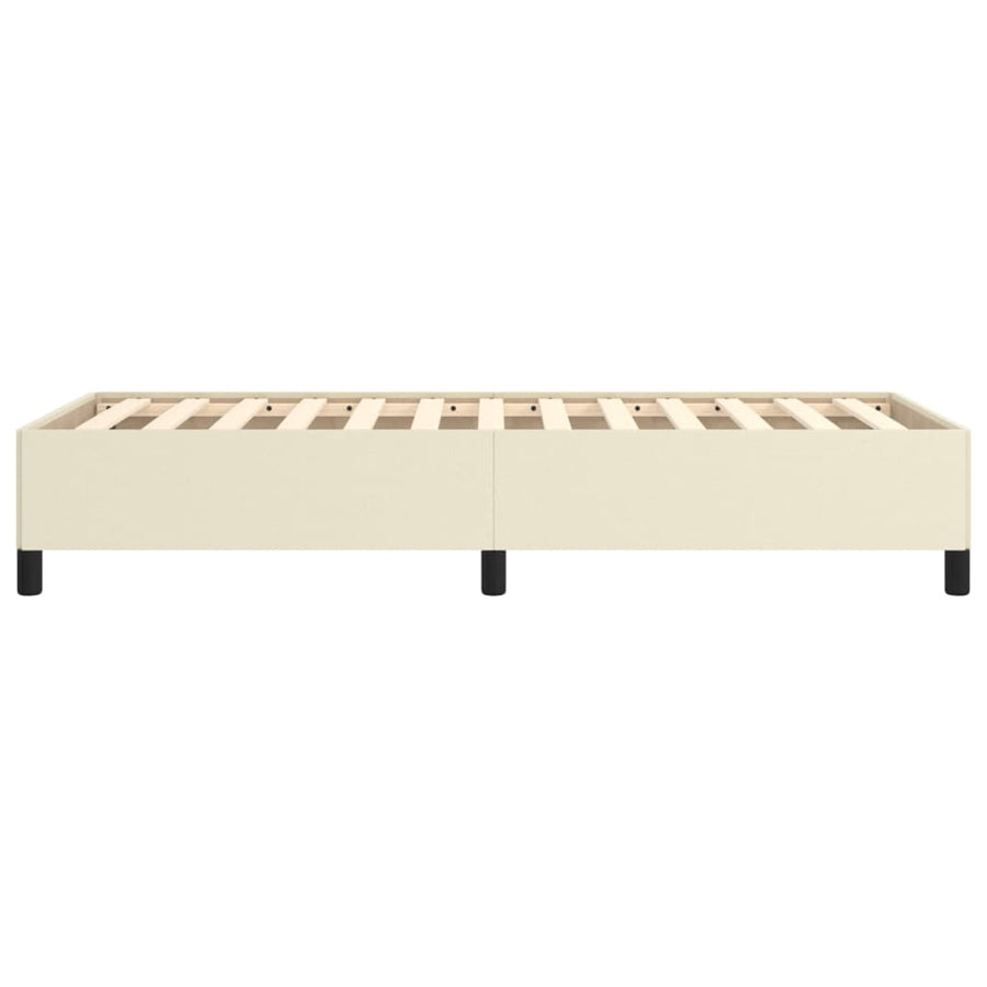Bedframe Kunstleer Kleurig Crème 90 x 190 cm 35 cm