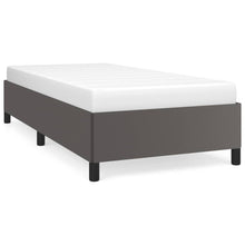 Bedframe kunstleer grijs 90x190 cm 90 x 190 cm 35 cm