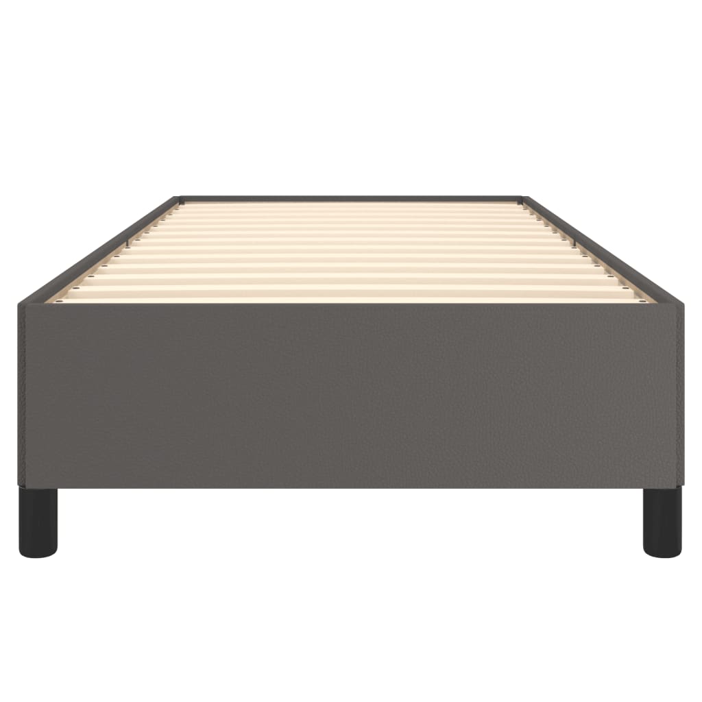 Bedframe kunstleer grijs 90x190 cm 90 x 190 cm 35 cm
