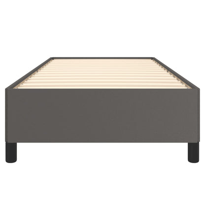 Bedframe kunstleer grijs 90x190 cm 90 x 190 cm 35 cm