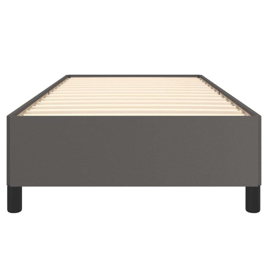 Bedframe kunstleer grijs 90x190 cm 90 x 190 cm 35 cm
