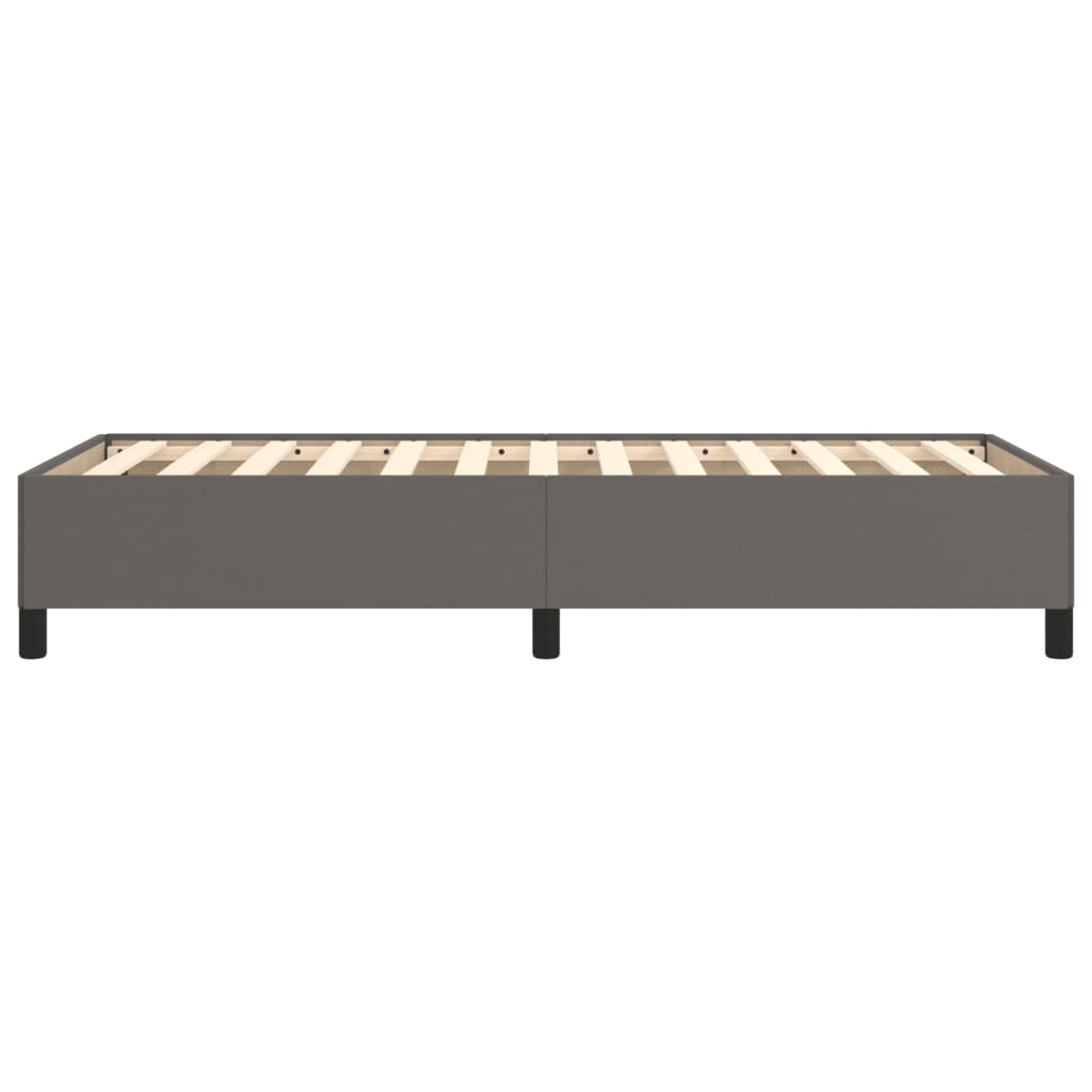 Bedframe kunstleer grijs 90x190 cm 90 x 190 cm 35 cm