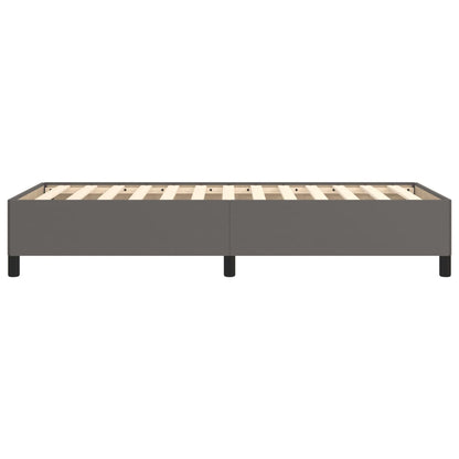 Bedframe kunstleer grijs 90x190 cm 90 x 190 cm 35 cm