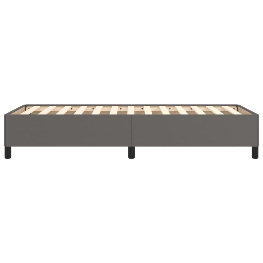Bedframe kunstleer grijs 90x190 cm 90 x 190 cm 35 cm