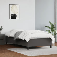 Bedframe kunstleer grijs 90x190 cm 90 x 190 cm 35 cm