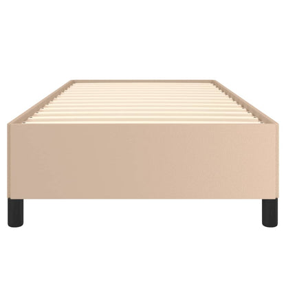 Bedframe kunstleer cappuccinokleurig 90x190 cm 90 x 190 cm 35 cm