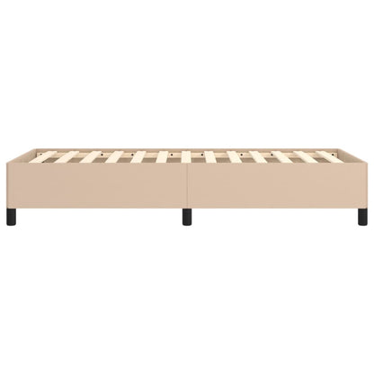 Bedframe kunstleer cappuccinokleurig 90x190 cm 90 x 190 cm 35 cm