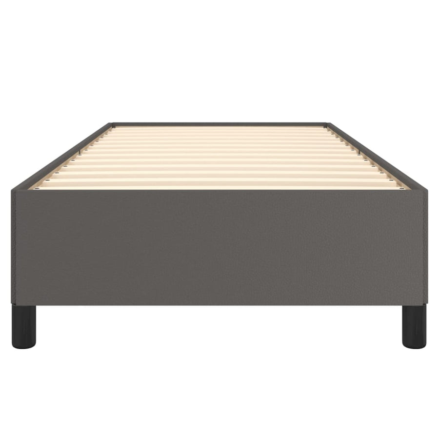 Bedframe kunstleer grijs 90x200 cm 90 x 200 cm 35 cm