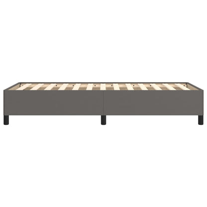 Bedframe kunstleer grijs 90x200 cm 90 x 200 cm 35 cm