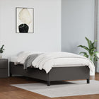 Faux leather bed frame grey 90x200 cm