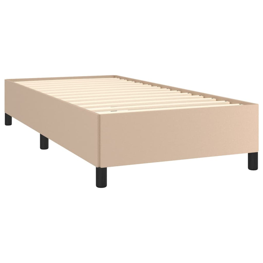 Bedframe Kunstleer Kleurig Cappuccino 90 x 200 cm 35 cm