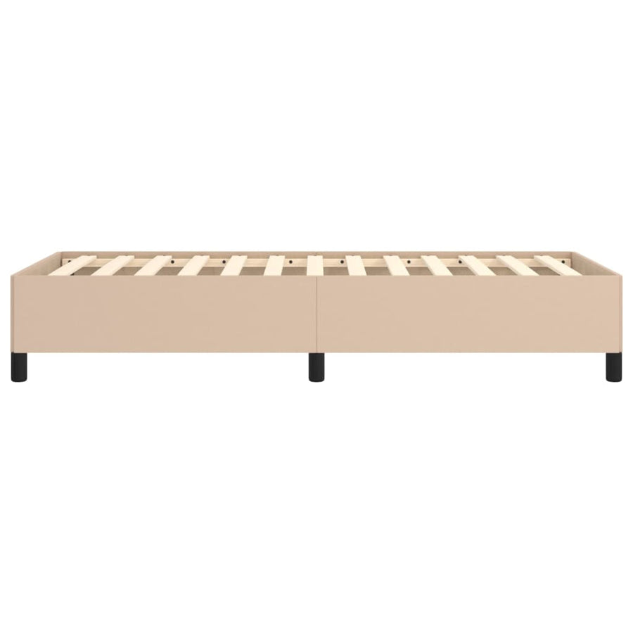 Bedframe Kunstleer Kleurig Cappuccino 90 x 200 cm 35 cm