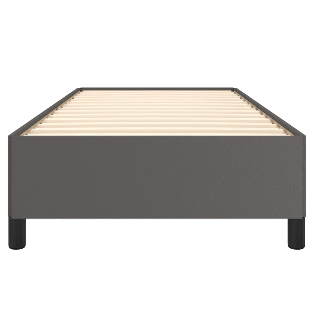 Bedframe kunstleer grijs 100x200 cm 100 x 200 cm 35 cm