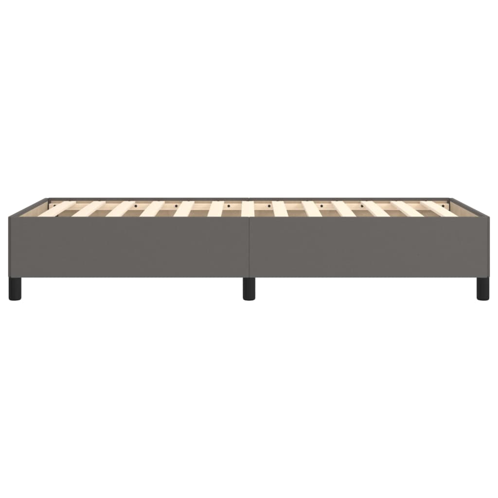 Bedframe kunstleer grijs 100x200 cm 100 x 200 cm 35 cm
