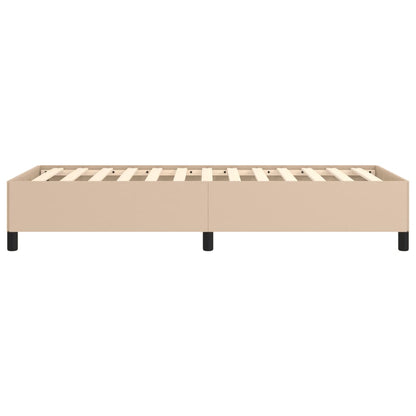Bedframe kunstleer cappuccinokleurig 100x200 cm 100 x 200 cm 35 cm