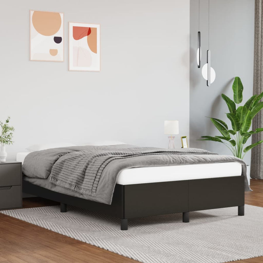 Bedframe Kunstleer Zwart 120 x 200 cm 35 cm