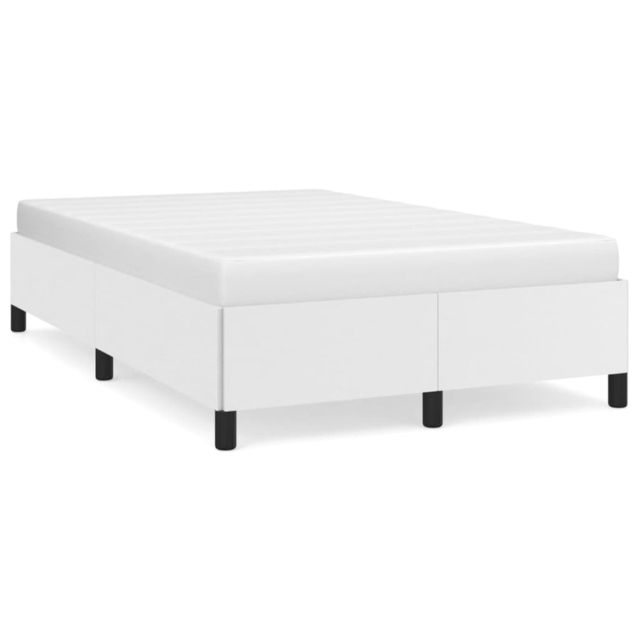 Bedframe Kunstleer Wit 120X200 Cm Wit 120 x 200 cm 35 cm