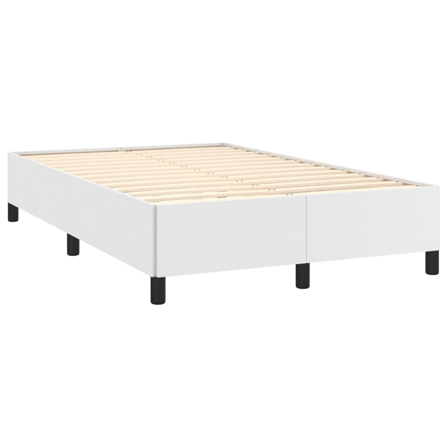 Bedframe Kunstleer Wit 120X200 Cm Wit 120 x 200 cm 35 cm