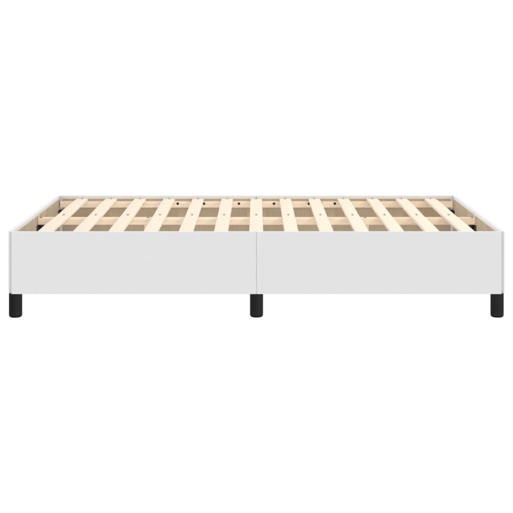 Bedframe Kunstleer Wit 120X200 Cm Wit 120 x 200 cm 35 cm
