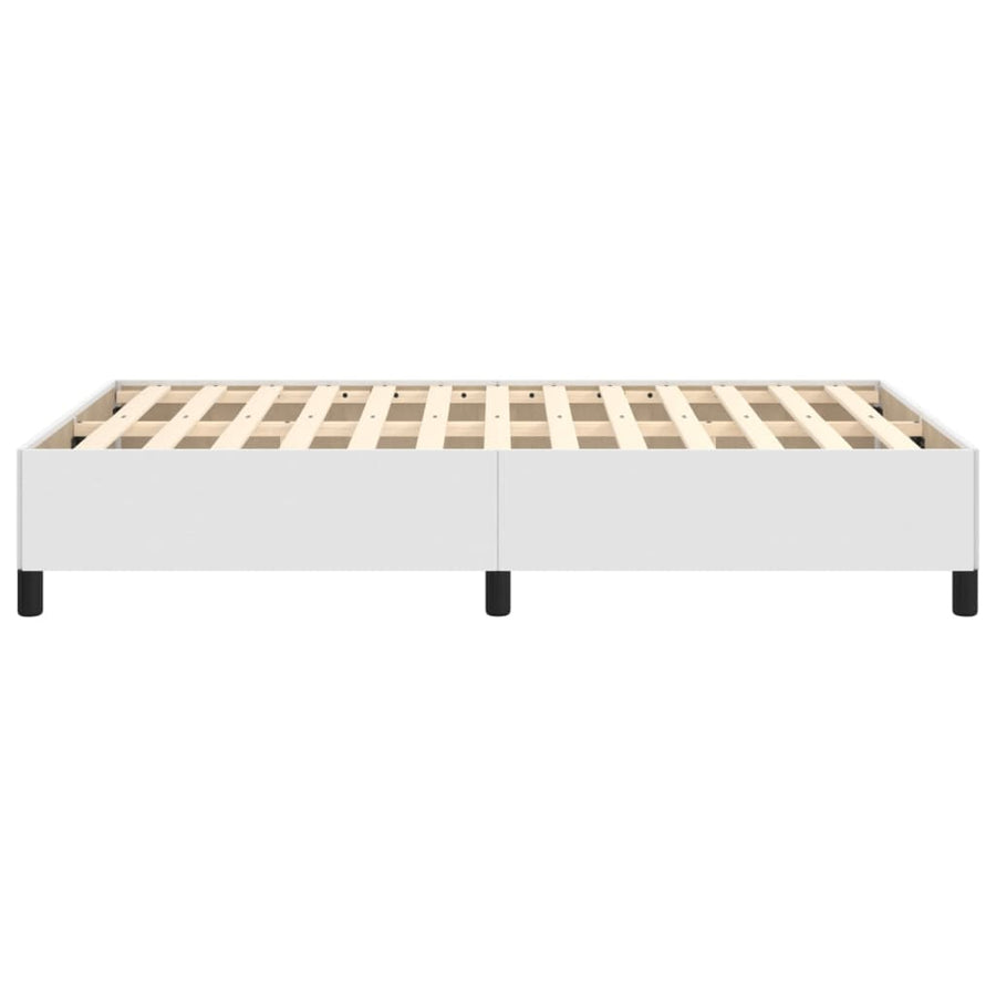 Bedframe Kunstleer Wit 120X200 Cm Wit 120 x 200 cm 35 cm