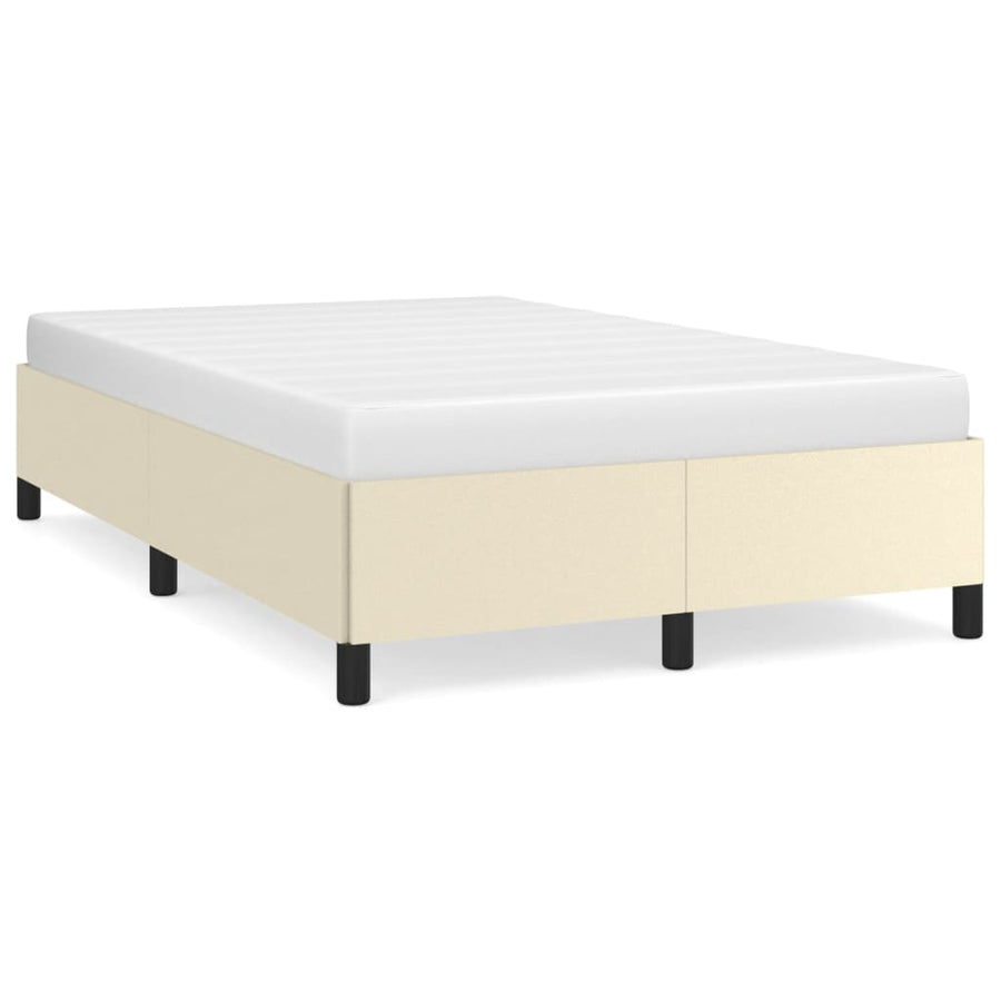 Bedframe Kunstleer Kleurig Crème 120 x 200 cm 35 cm