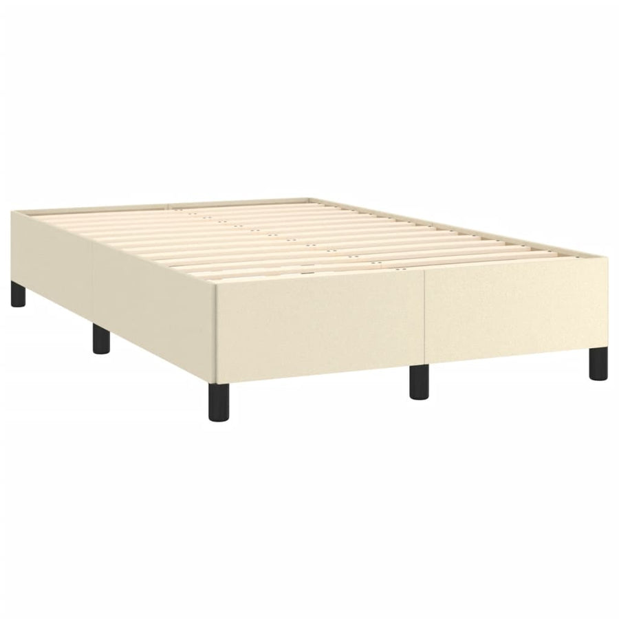 Bedframe Kunstleer Kleurig Crème 120 x 200 cm 35 cm
