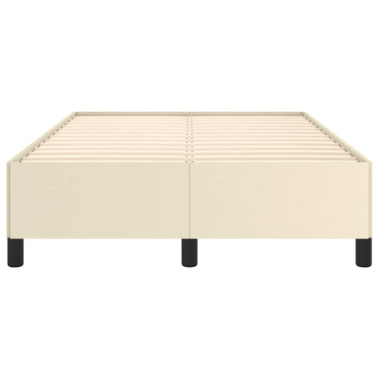 Bedframe Kunstleer Kleurig Crème 120 x 200 cm 35 cm