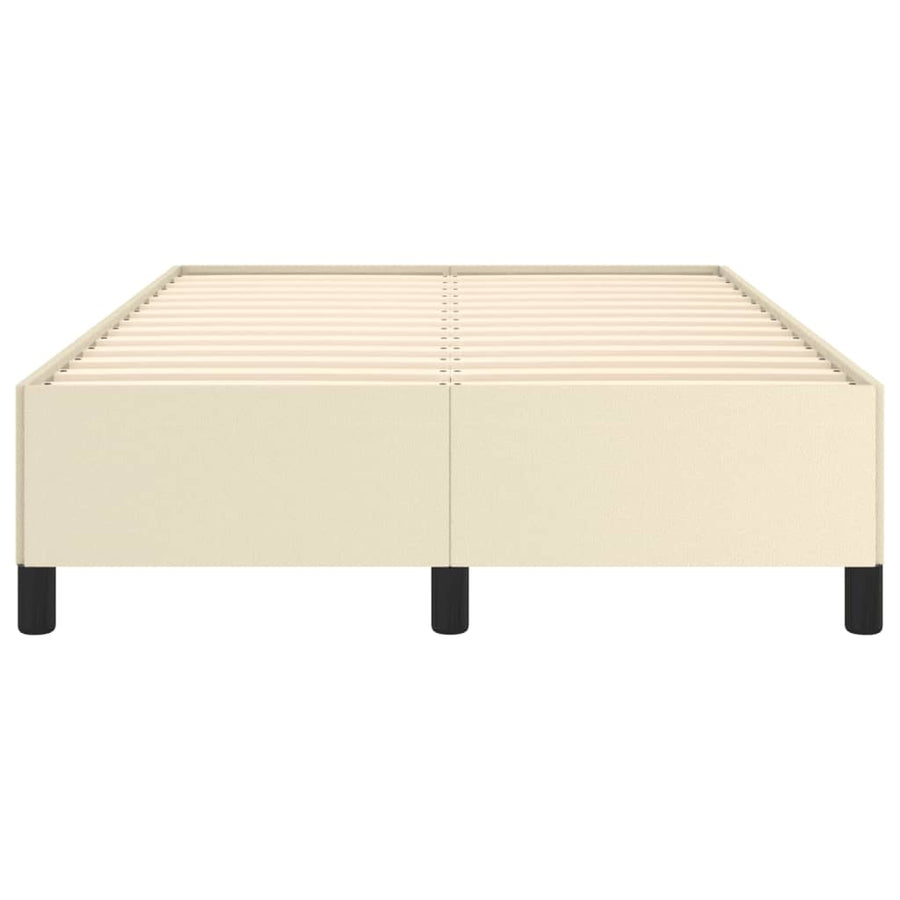 Bedframe Kunstleer Kleurig Crème 120 x 200 cm 35 cm