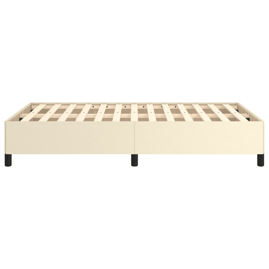 Bedframe Kunstleer Kleurig Crème 120 x 200 cm 35 cm