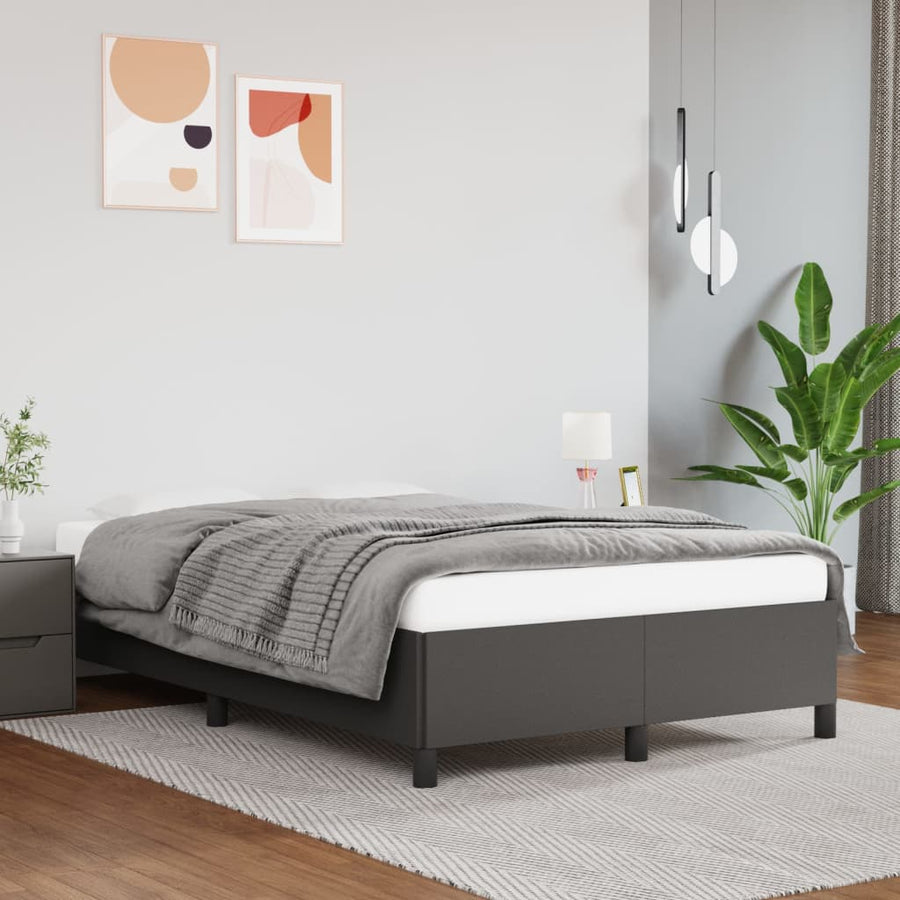 Bedframe Kunstleer Grijs 120 x 200 cm 35 cm
