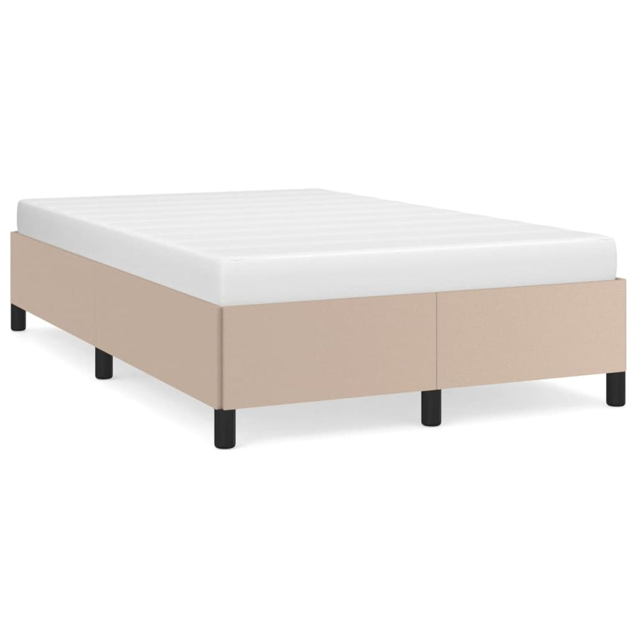 Bedframe kunstleer cappuccinokleurig 120x200 cm 120 x 200 cm 35 cm