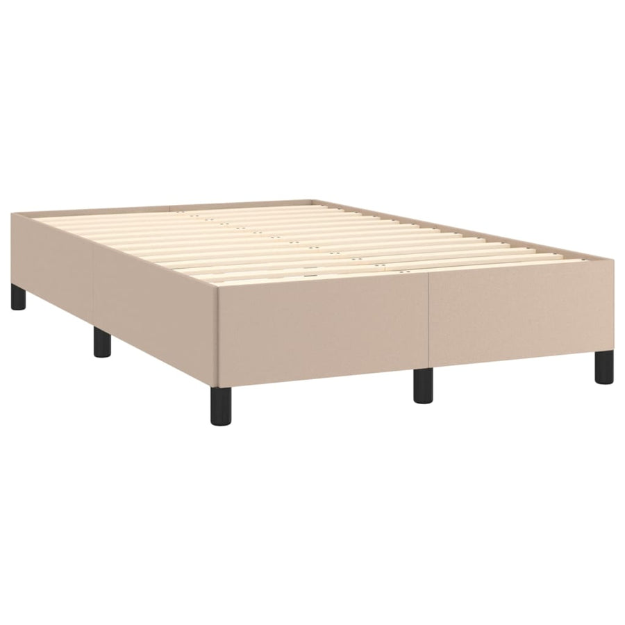 Bedframe kunstleer cappuccinokleurig 120x200 cm 120 x 200 cm 35 cm