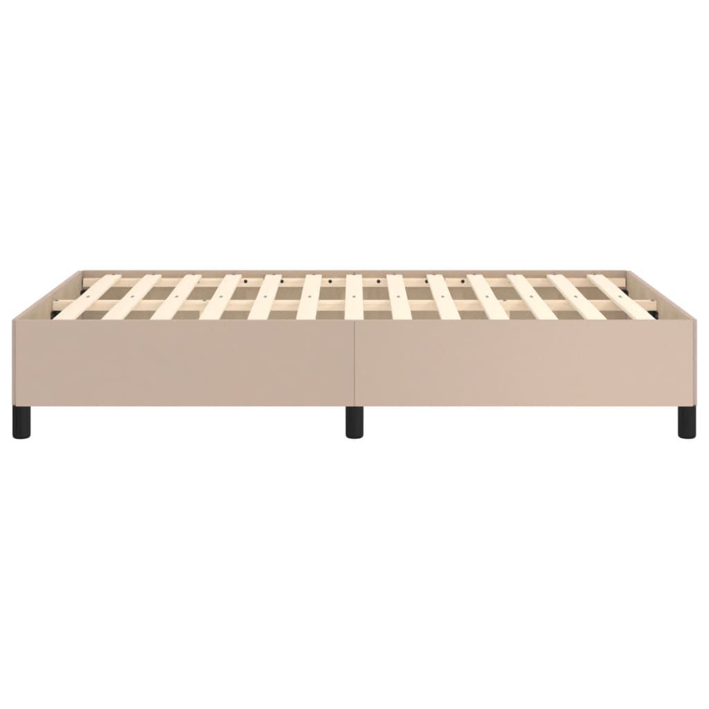 Bedframe kunstleer cappuccinokleurig 120x200 cm 120 x 200 cm 35 cm