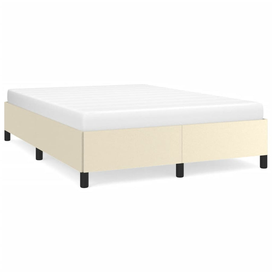 Bedframe Kunstleer Kleurig Crème 140 x 190 cm 35 cm