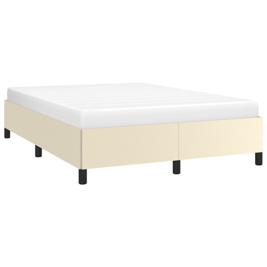 Bedframe Kunstleer Kleurig Crème 140 x 190 cm 35 cm