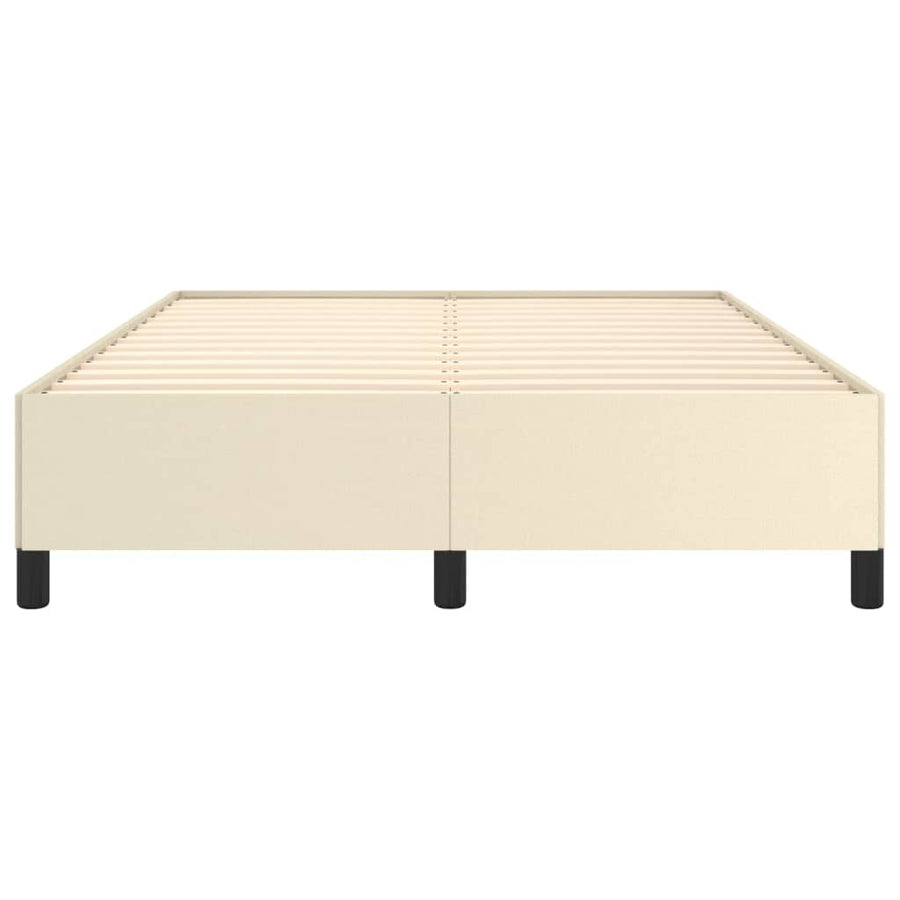 Bedframe Kunstleer Kleurig Crème 140 x 190 cm 35 cm