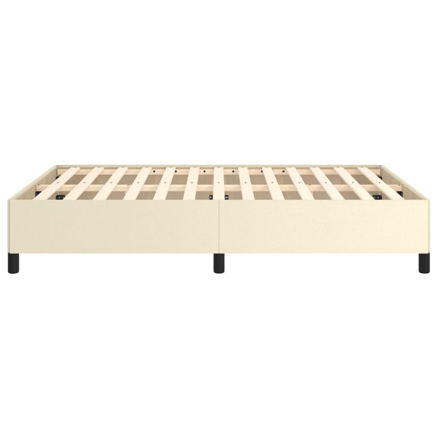 Bedframe Kunstleer Kleurig Crème 140 x 190 cm 35 cm