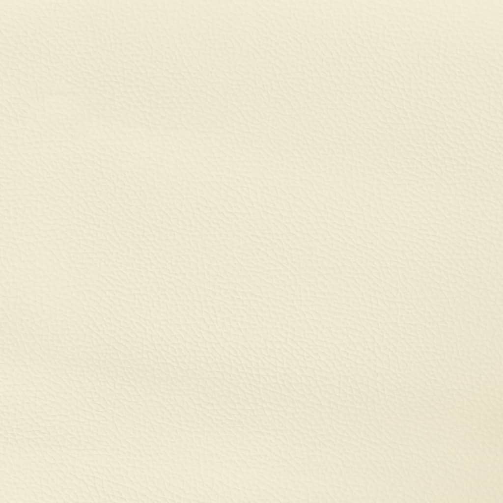 Bedframe Kunstleer Kleurig Crème 140 x 190 cm 35 cm