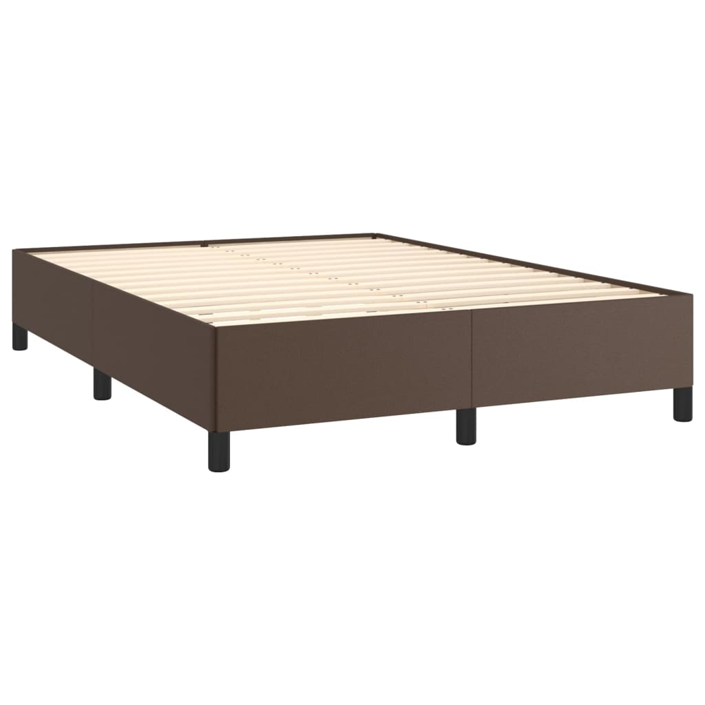 Bedframe Kunstleer Bruin 140 x 190 cm 35 cm