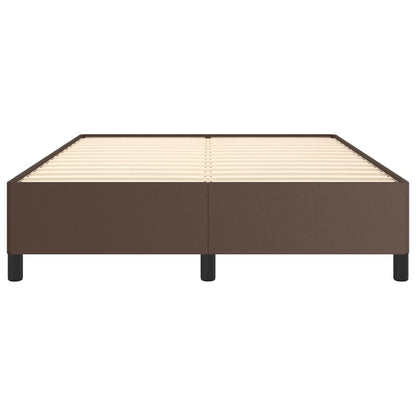 Bedframe Kunstleer Bruin 140 x 190 cm 35 cm