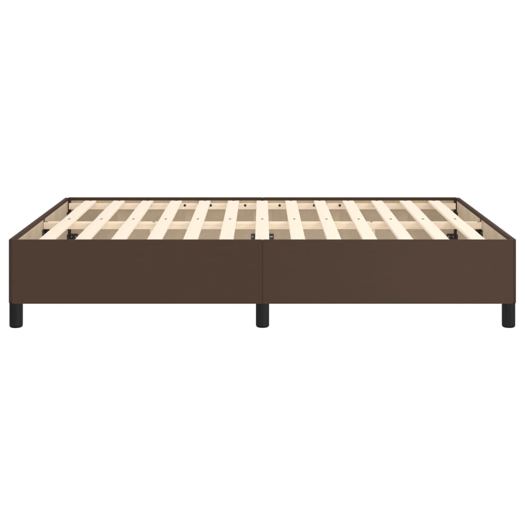 Bedframe Kunstleer Bruin 140 x 190 cm 35 cm