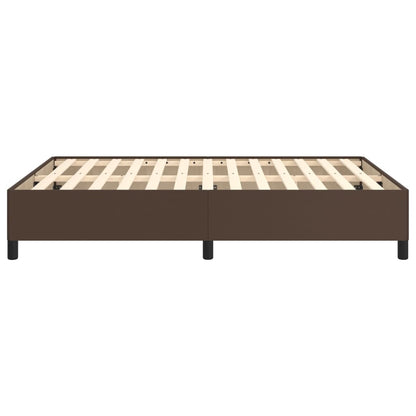 Bedframe Kunstleer Bruin 140 x 190 cm 35 cm