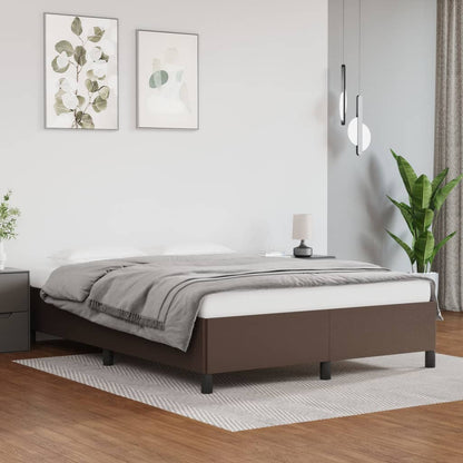 Bedframe Kunstleer Bruin 140 x 190 cm 35 cm