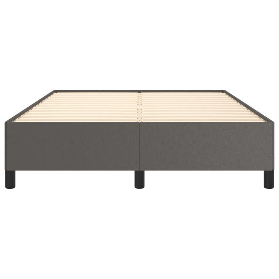Bedframe kunstleer grijs 140x190 cm 140 x 190 cm 35 cm