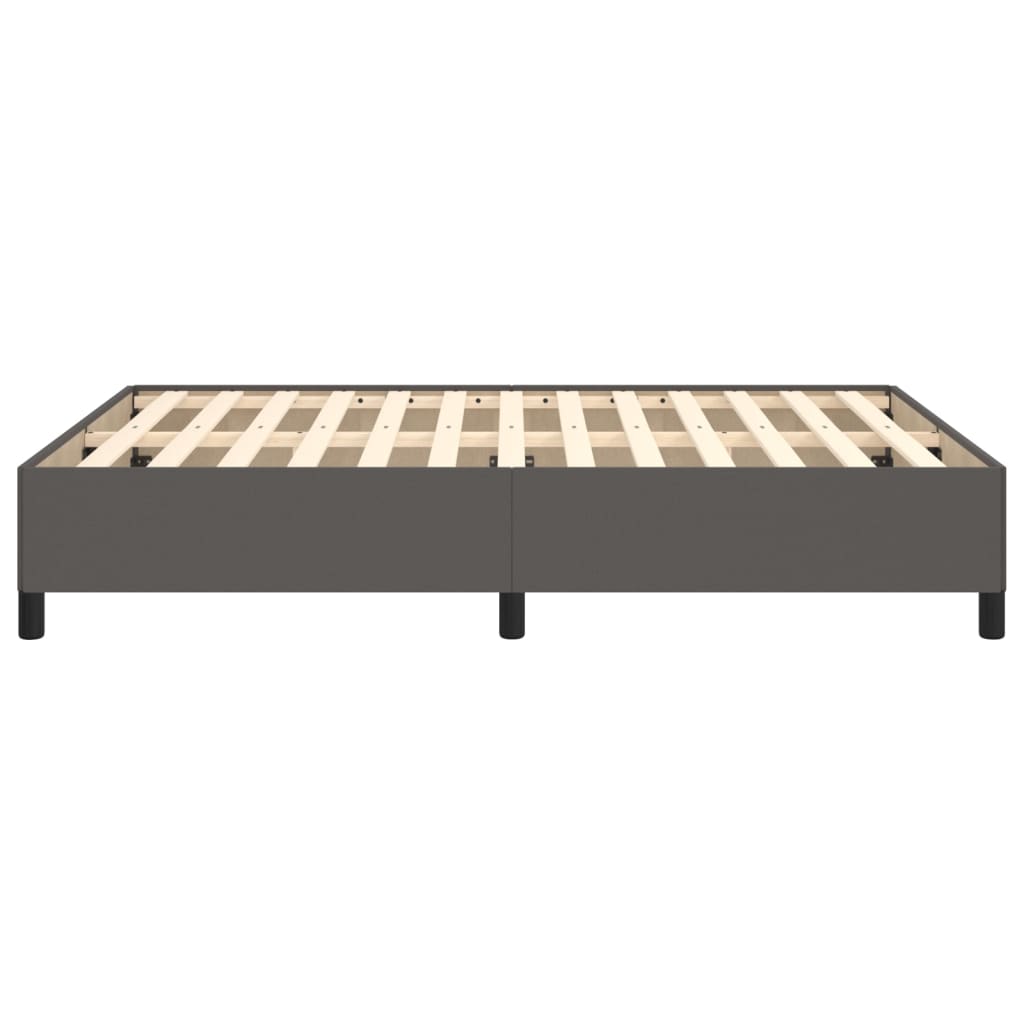 Bedframe kunstleer grijs 140x190 cm 140 x 190 cm 35 cm