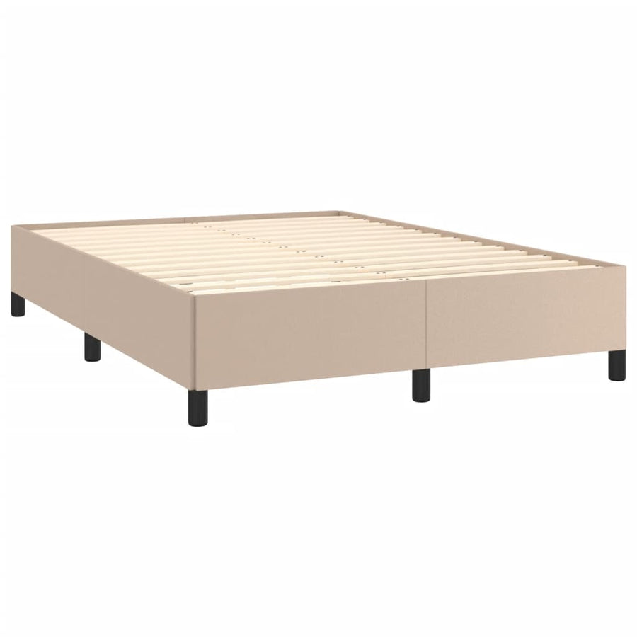 Bedframe kunstleer cappuccinokleurig 140x190 cm 140 x 190 cm 35 cm