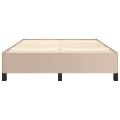 Bedframe kunstleer cappuccinokleurig 140x190 cm 140 x 190 cm 35 cm