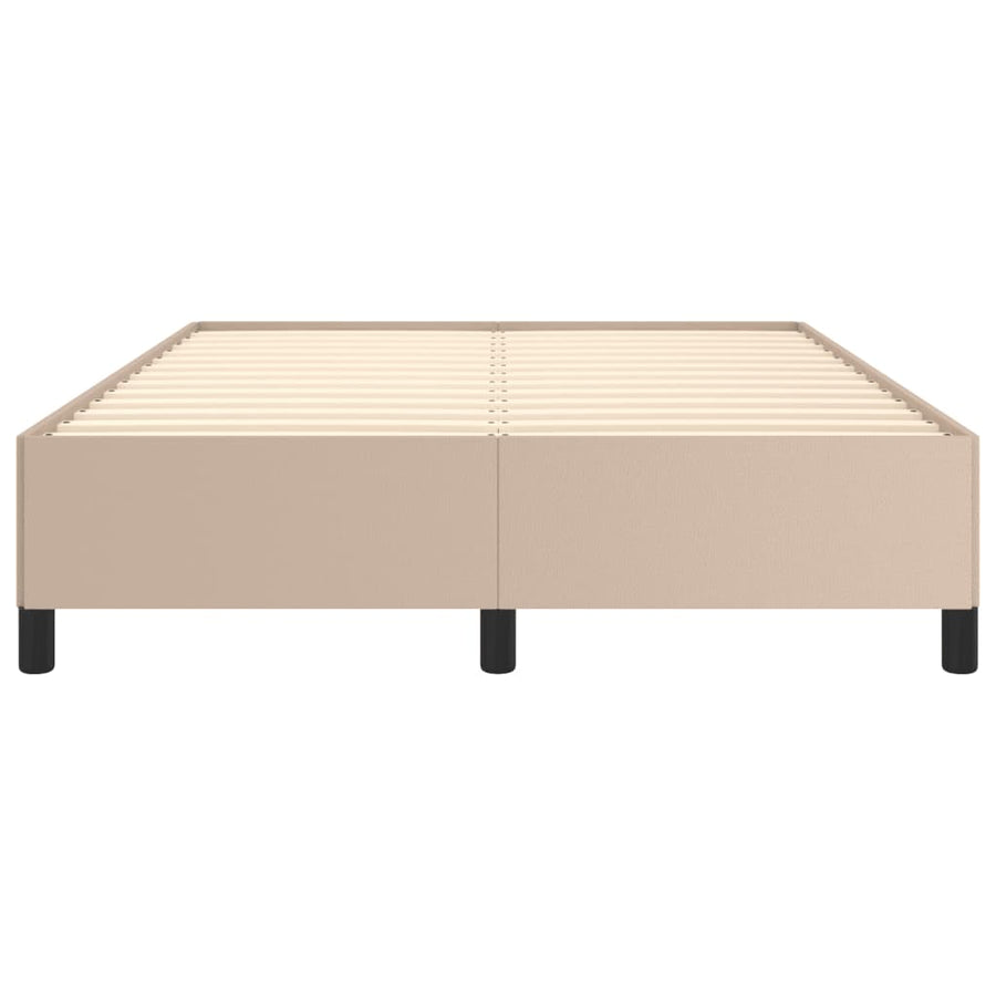 Bedframe kunstleer cappuccinokleurig 140x190 cm 140 x 190 cm 35 cm