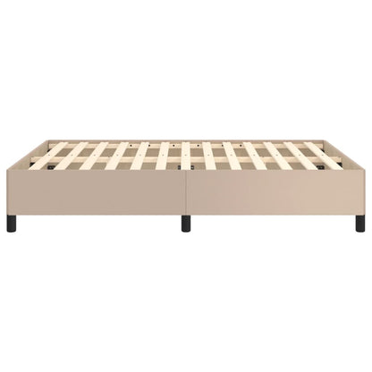 Bedframe kunstleer cappuccinokleurig 140x190 cm 140 x 190 cm 35 cm