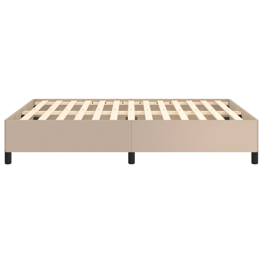 Bedframe kunstleer cappuccinokleurig 140x190 cm 140 x 190 cm 35 cm